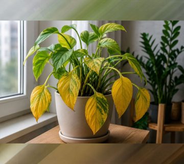 چرا گیاهان آپارتمانی زرد می‌شوند؟